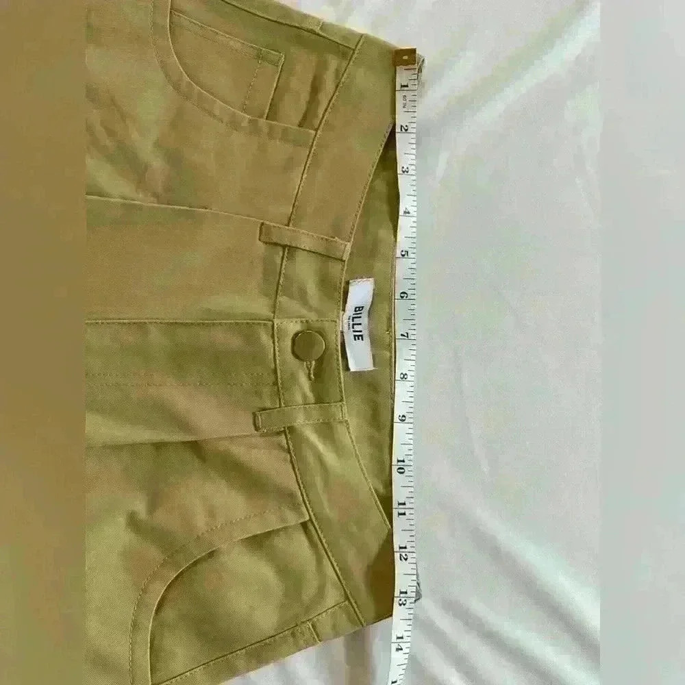 BILLIE THE LABEL Devon Cropped Pant Size 2 NWT Khaki - Picture 11 of 14